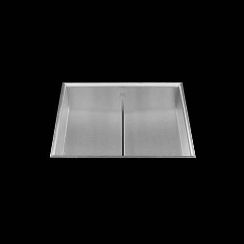 Mila - Crescent Low Profile Bathroom Flush-Mount - 16 X 14 Satin Brushed SS