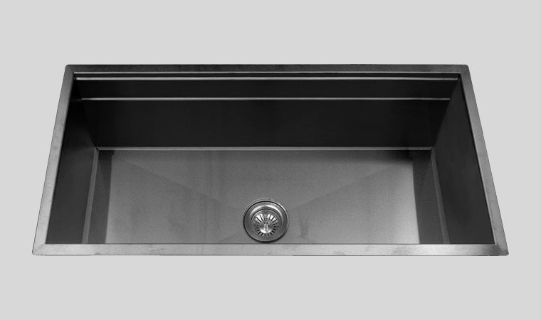 Mila - Workstation Single Bowl Flush-Mount - 39 X 18.5 Gold