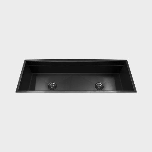 Mila - Workstation Single Bowl Flush-Mount - 51 X 18.5 Graphite