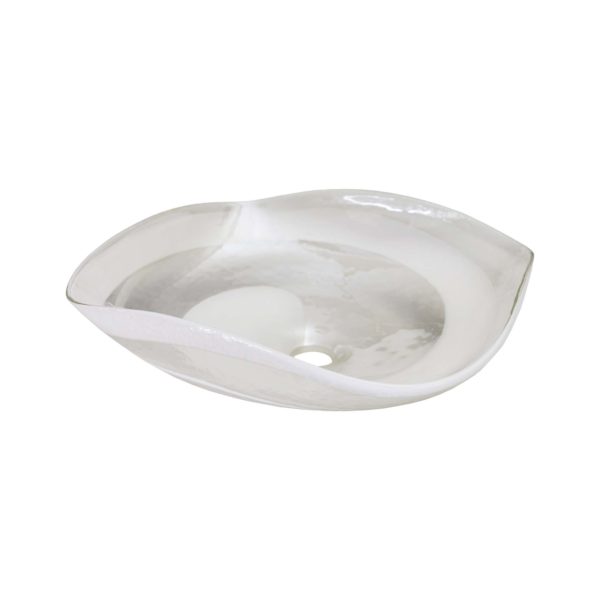 Native Trails - Lido Glass Vessel Sink in Seaspray