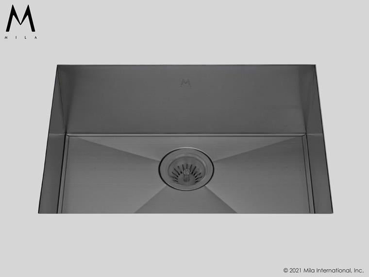 Mila - Orion Single Bowl Under Mount - 27 X 17 Graphite