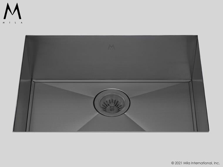 Mila - Orion Single Bowl Under Mount - 28 X 18.5 Graphite