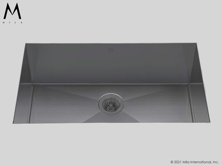 Mila - Orion Single Bowl Under Mount - 34 X 18.5 Graphite