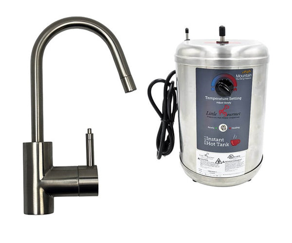Mountain Plumbing - Single Handle Hot & Cold Faucet & Little Gourmet® Premium Hot Water Tank