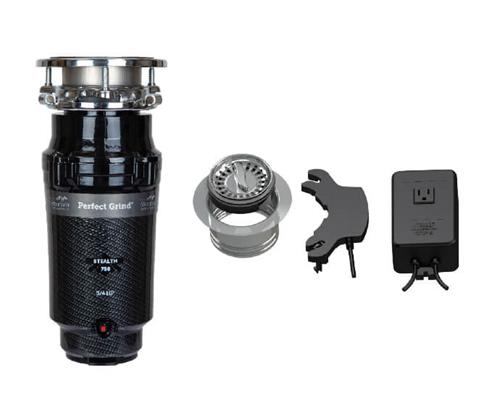 Mountain Plumbing - Batch Feed Waste Disposer System Kit with 3-Bolt Mount 3/4 HP Disposer