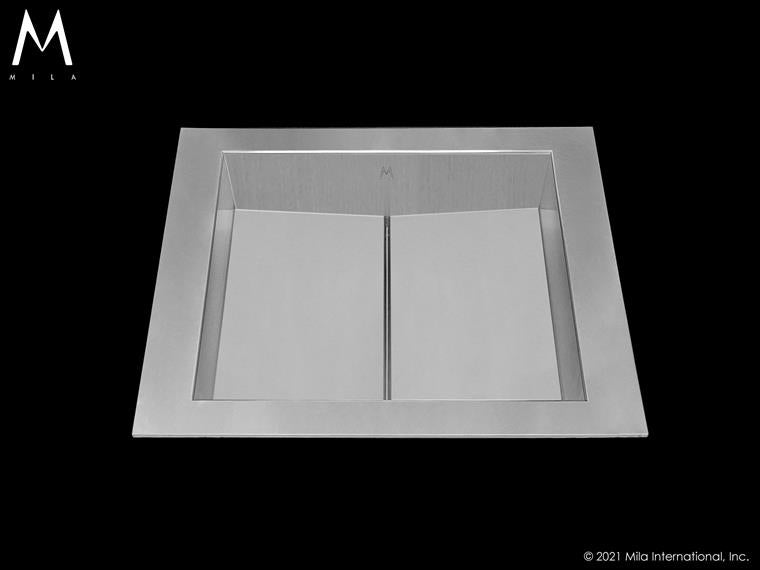 Mila - Atelier Bathroom Tri-Mount - 21 X 17 Satin Brushed SS