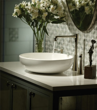 MTI - Luna 1 Sculpturestone Vessel Flat Rim (13.75)