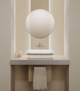 MTI - Intarcia Sculpturestone Vessel/Semi-Recessed/Undermount (18X18)