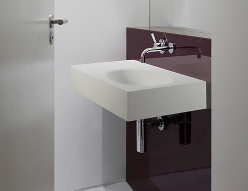 MTI - Akana 2 Sculpturestone Wall-Mounted Sink - Left Hand (36X18.5)