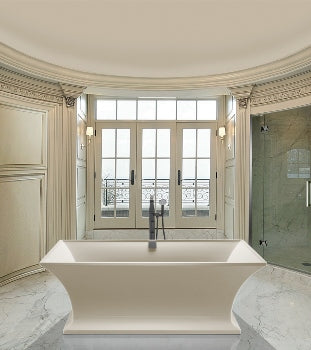 MTI - Intarcia Sculpturestone Freestanding Bathtub W/Pedestal (67X40)