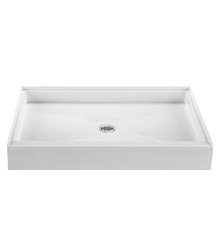 MTI - 60X36 Center Drain 60 Inch Threshold 3-Sided Integral Tile Flange