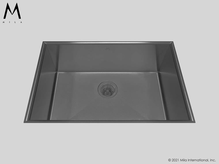Mila - Flatiron Single Bowl Under Mount - 31 X 18.5 Graphite