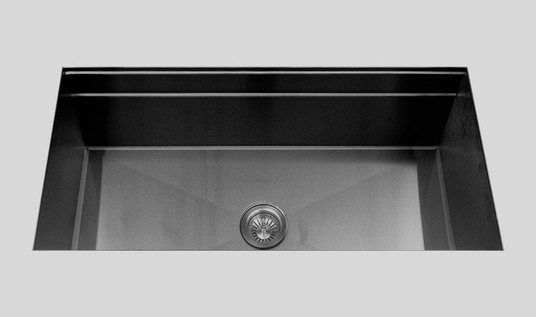 Mila - Workstation Single Bowl Under-Mount - 33 X 18.5 Satin Brushed SS