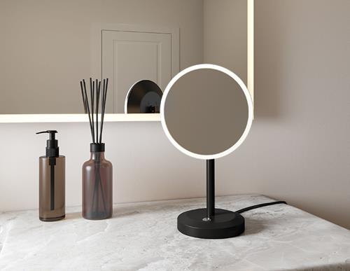 Fleurco - Vizo Free Standing Round/Round Led Cosmetic Mirror