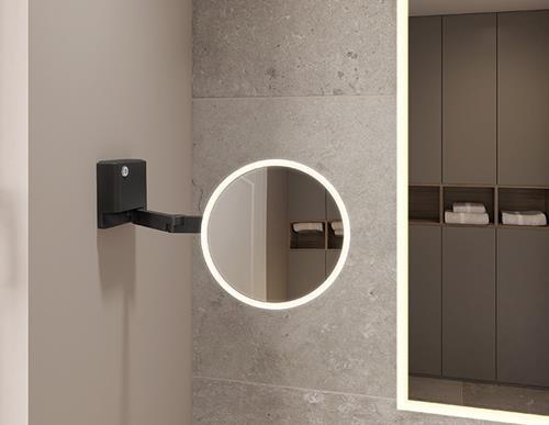 Fleurco - Vizo Wall Mounted Round/Round Led Cosmetic Mirror