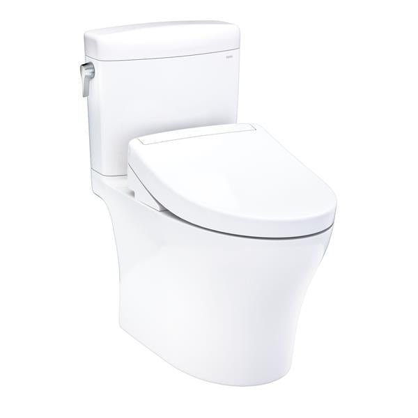 Toto - Aquia IV Cube WASHLET+ S5 Two-Piece Toilet Elongated Dual Flush 1.28 And 0.9 Gpf Toilet With Cefiontect