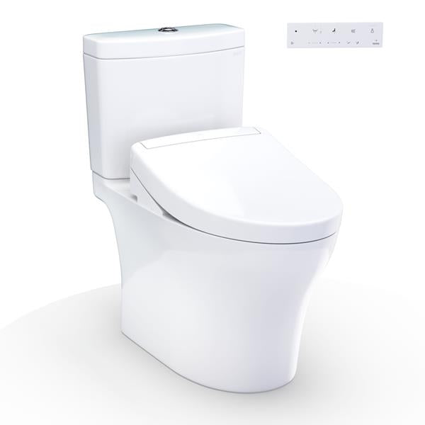 Toto - Aquia IV WASHLET+ S5 Two-Piece Toilet - 1.28 GPF/0.9 GPF