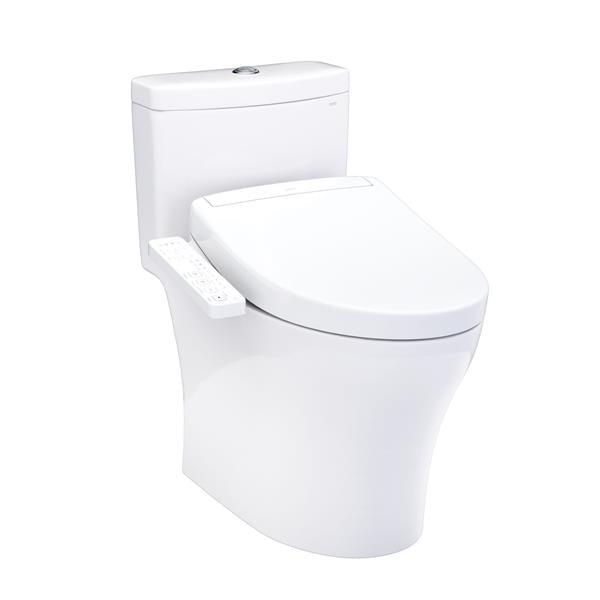 Toto - Aquia IV WASHLET+ S2 One-Piece Toilet - 1.28 GPF/0.9 GPF