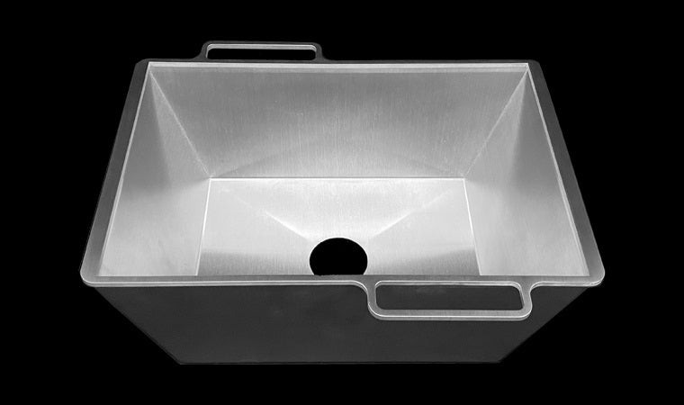 Mila - Workstation Side Sink - Satin Brushed SS
