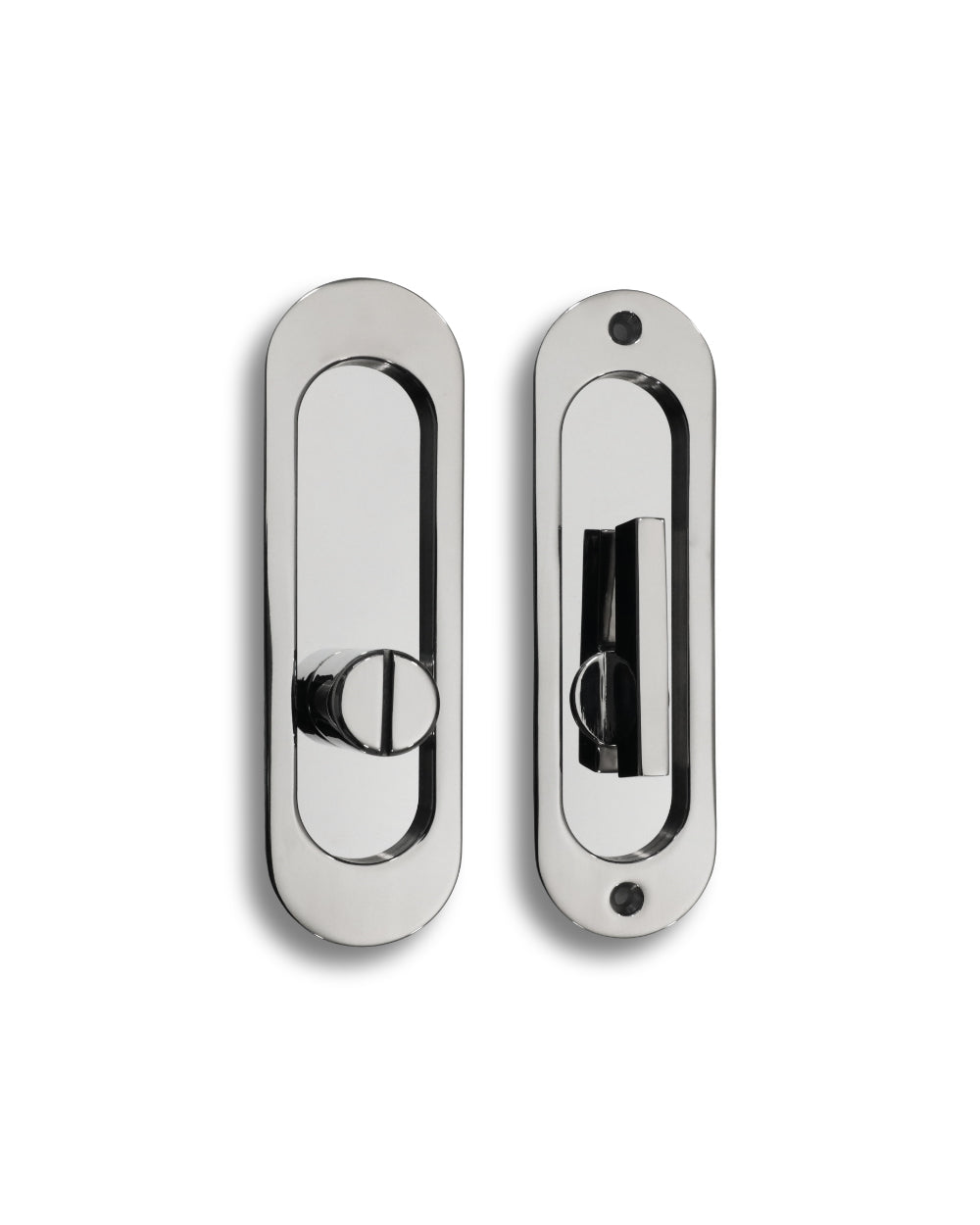 Linnea - Round ADA Compliant Privacy Pocket Door Lock Set Minimum