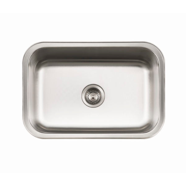 Hamat - Enterprise 27 Inch Undermount Stainless Steel Medium Single Bowl, 18 Gauge