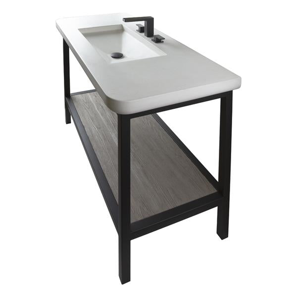 Lacava - Newterra Floor-Standing Metal Console Stand Made Of Stainless Steel Or Brass