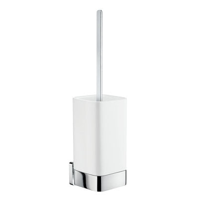 Smedbo - Ice Toilet Brush Incl. Container, Polished Chrome With Container In Porcelain