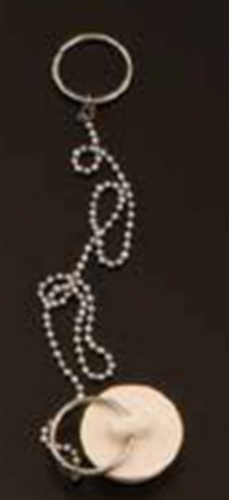 Strom Living - Lavatory Drain W/Chain & Stopper, 10 1/4 Inch X 1 1/4 Inch Dia Tube