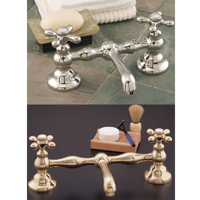 Strom Living - 8 Inch Columbia Set W/Straight Spout, & X-Point Handles