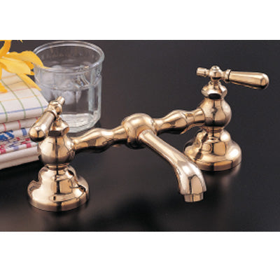 Strom Living - 12 Inch Columbia Set W/Straight Spout & Lever Handles.