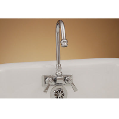 Strom Living - Rectangular Base Leg Tub Faucet, 3 3/8 Inch Centers