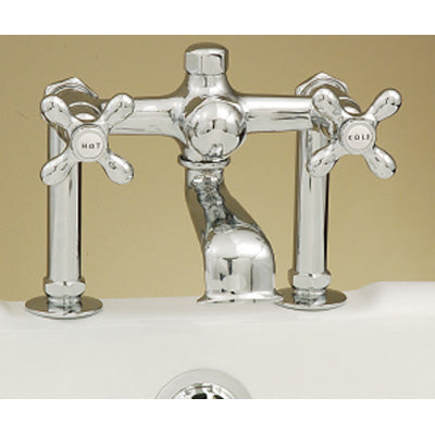 Strom Living - Deck Mount Faucet-Tub Filler Only, Shower Capped Off. 7 Inch Centers