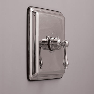 Strom Living - Thermostatic Control Valve With Rectangular 9 Inch X 8 Inch Plate,