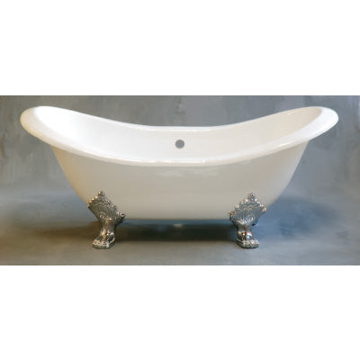 Strom Living - The Summit 6' Acrylic Double Ended Slipper Tub On Selected Finish Legs