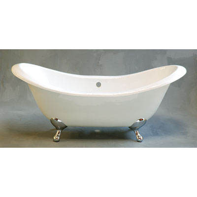 Strom Living - The Alpine 6' Acrylic Peg Leg (On Selected Finish)Double Ended Slipper Tub