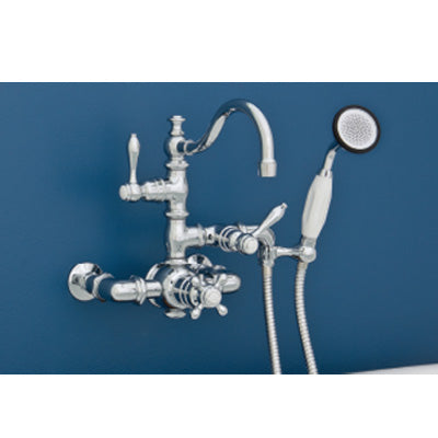 Strom Living - 7 Inch Ctr Wall Mount Thermostatic Faucet W/Fixed Arched Spout