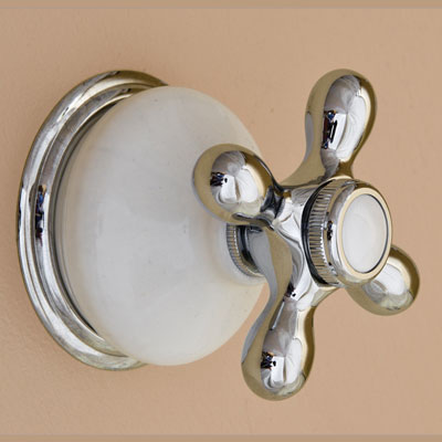 Strom Living - Volume Control Valve For 1 Device With Porc/Escutcheon And 4 Spoke Handle