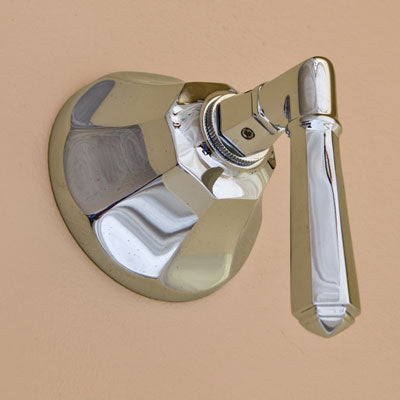 Strom Living - Volume Control Valve For 1 Device With Deco Escutcheon And Deco Lever Handle