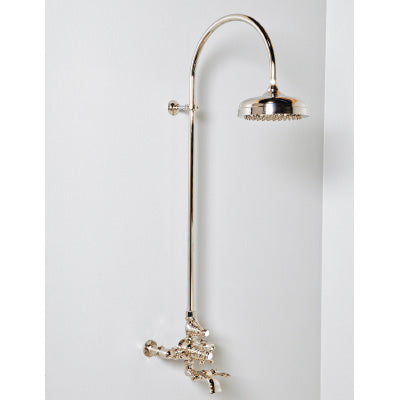 Strom Living - Exposed Thermostatic Shower Set with Gooseneck Riser and Spout 48 Inch Riser