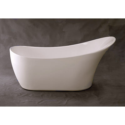 Strom Living - The Austin 67 Inch Contemporary Acrylic Slipper Soaking Tub