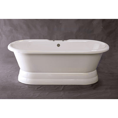 Strom Living - The Champlain 5 1/2' Acrylic Dual Tub On Pedestal
