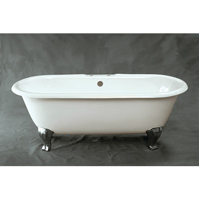 Strom Living - The Aberdeen 5 1/2' Cast Iron Dual Tub On Deco Style Legs On Selected Finish