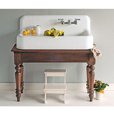 Strom Living - The Whitney 42 Inch Cast Iron Farmhouse Single Lefthand Drainboard Sink Only