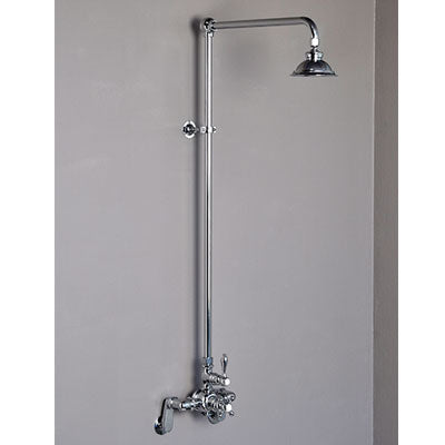 Strom Living - Exposed Thermostatic Shower Set with Adjustable Centers, 48 Inch Riser