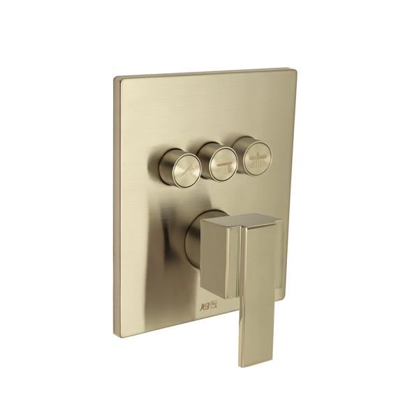 Huntington Brass - Square Three Button Valve Faceplate Trim