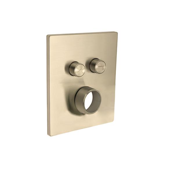 Huntington Brass - Square Two Button Valve Faceplate Trim