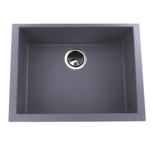 Nantucket Sinks - Small Single Bowl Undermount Granite Composite Titanium