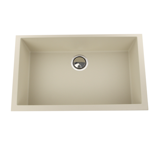 Nantucket Sinks - Large Single Bowl Undermount Granite Composite Sand