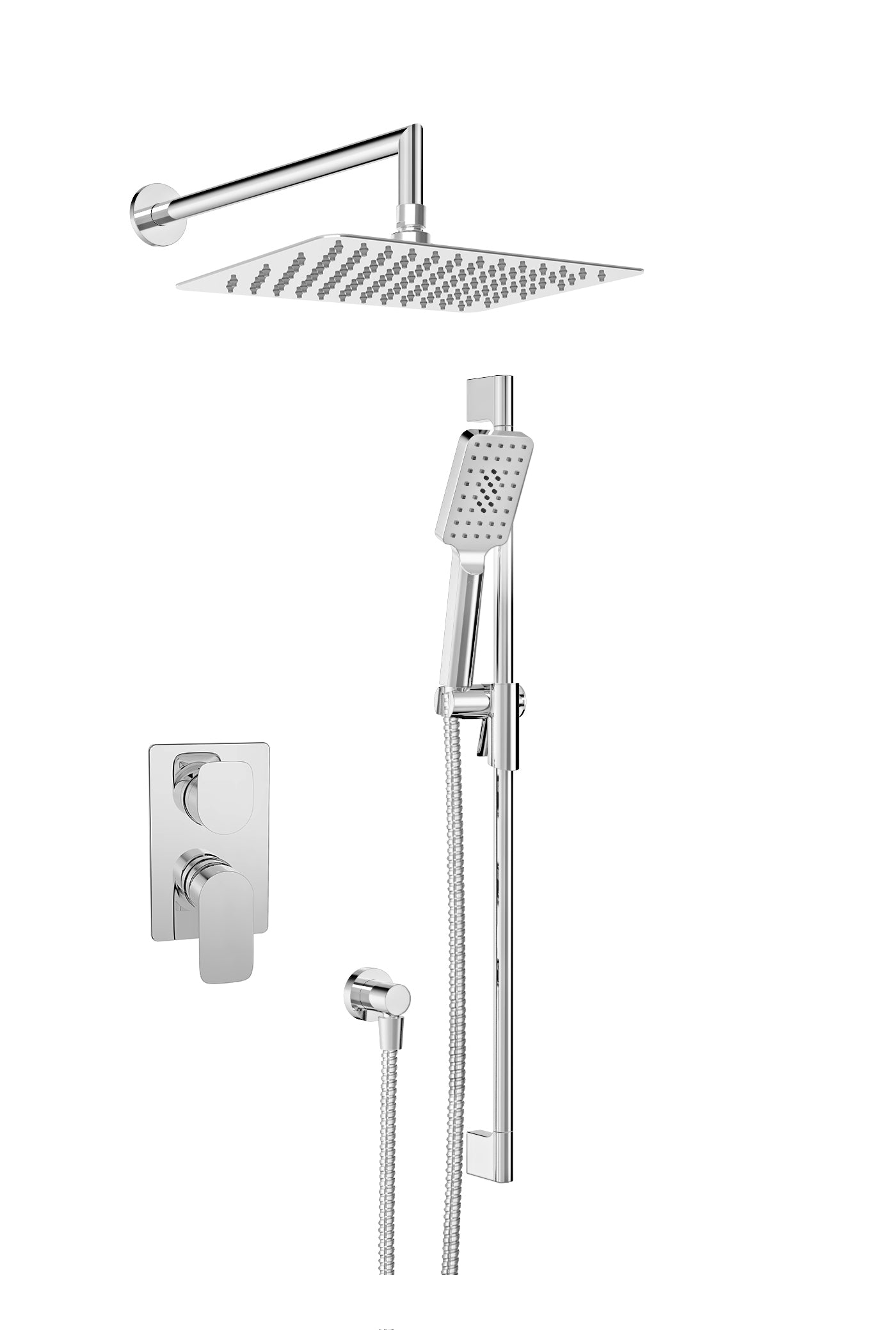 Baril - Petite B04 Complete pressure-balanced shower kit