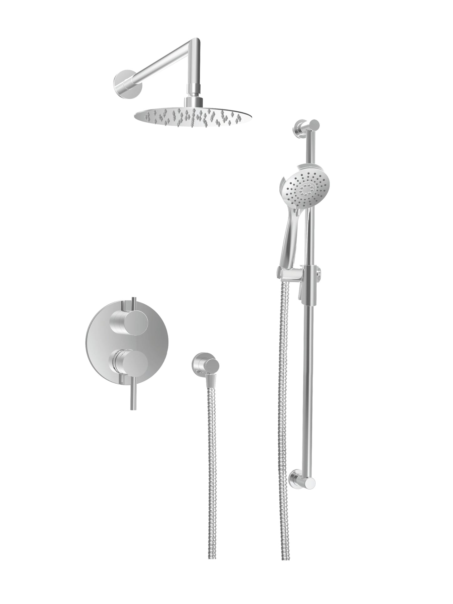 Baril - Zip B66 Complete pressure balanced shower kit